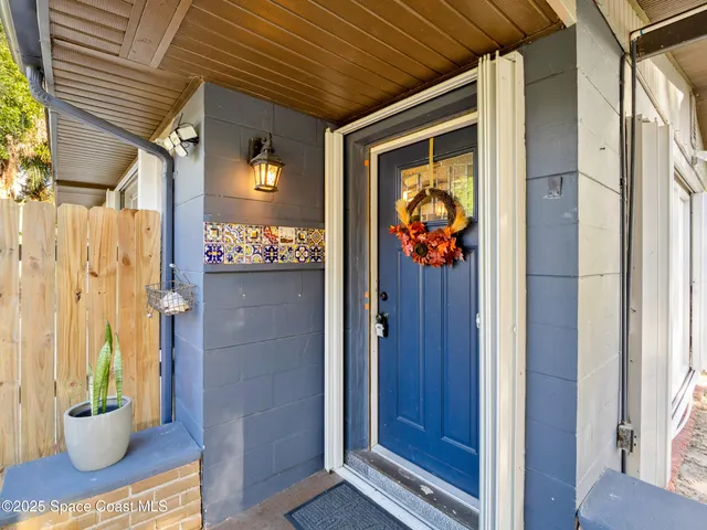 a view of a entryway door front of house