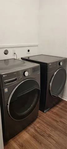 a view of a wooden door