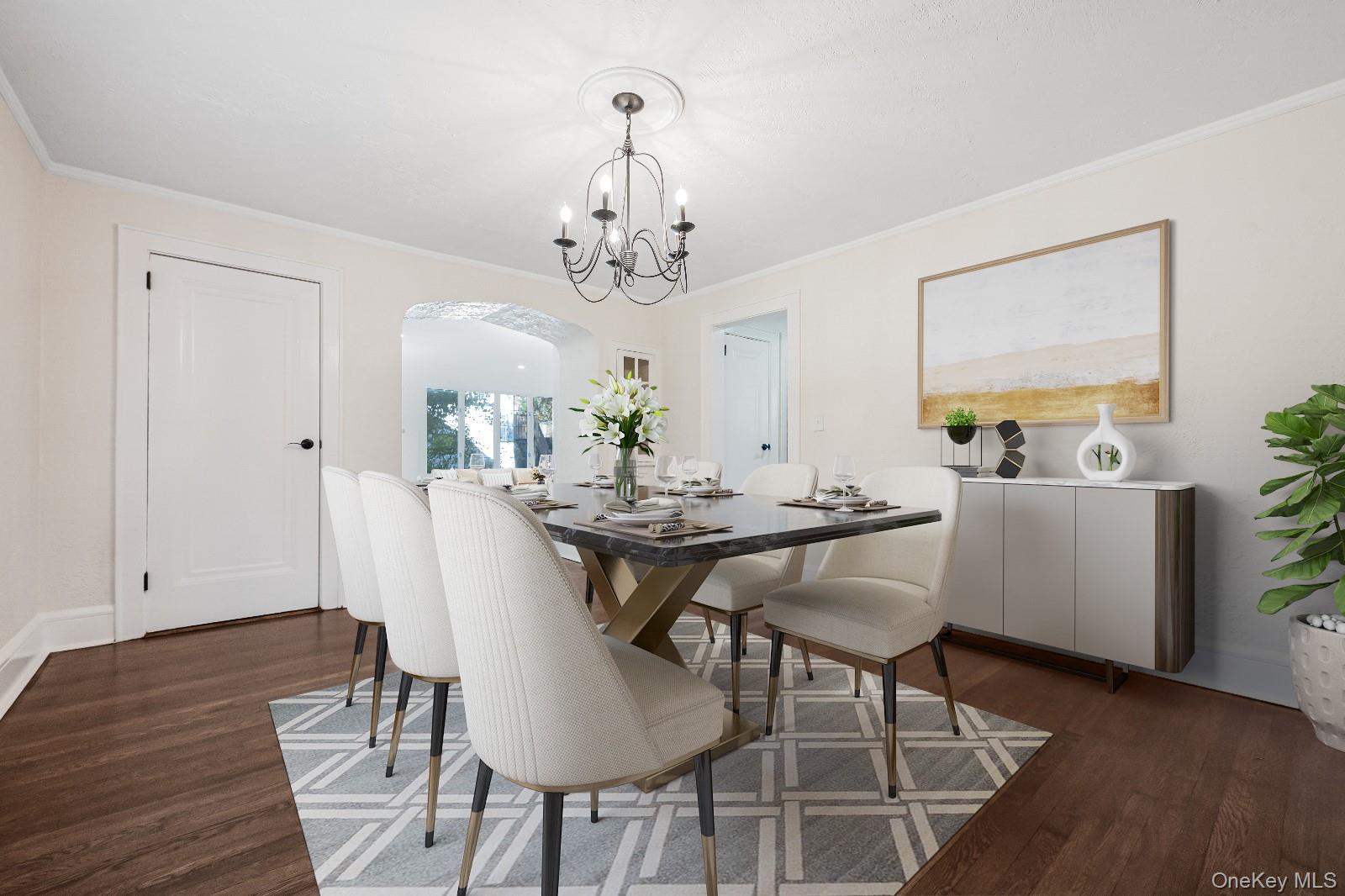 39 Hillcrest Road Hartsdale, NY 10530 - Photo 12 of 42 a view of a dining room with furniture and wooden floor