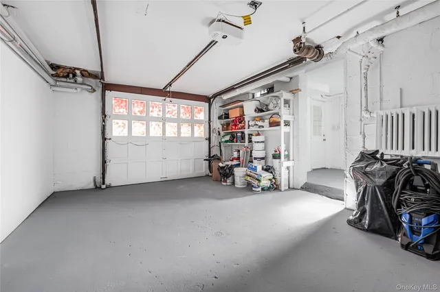 a view of a garage with toys