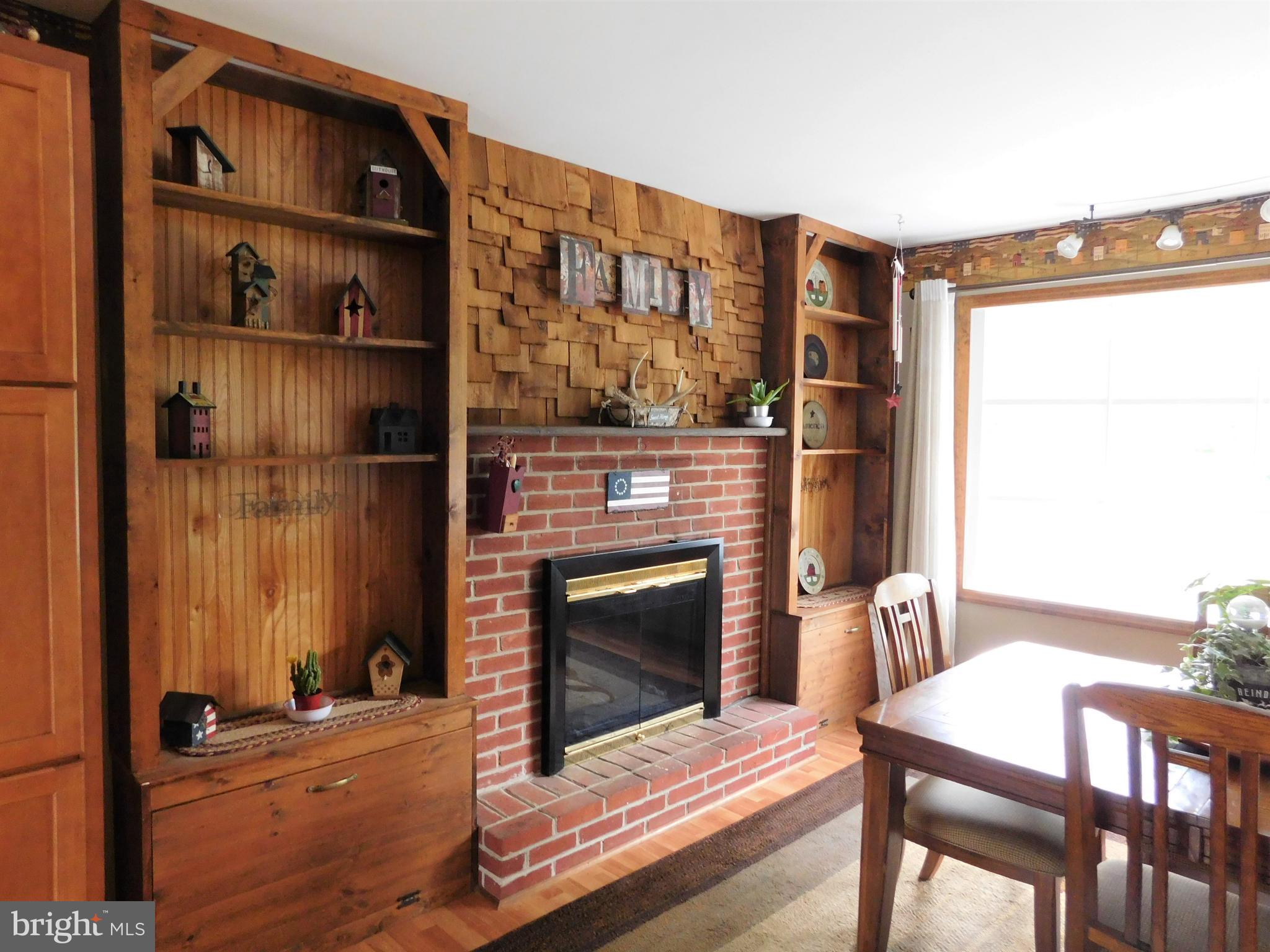 8616 Jordan Road Fairplay, MD 21733 - Photo 8 of 66 Wood built ins and Brick Fireplace