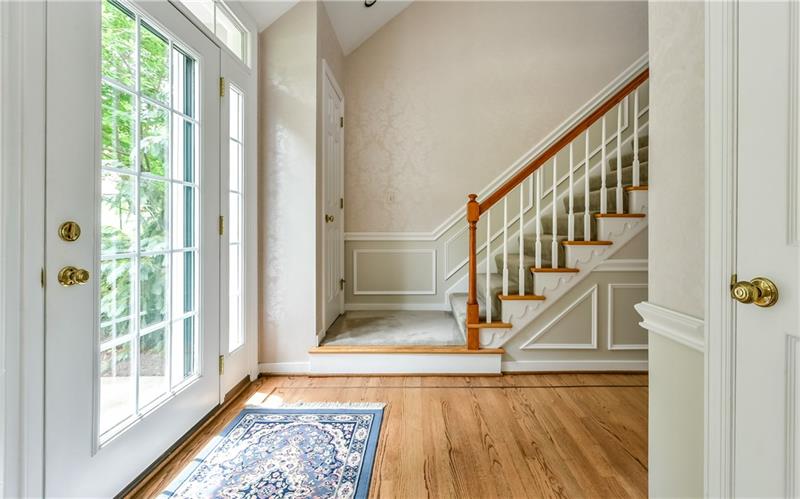 250 Sweet Gum Road Pittsburgh, PA 15238 - Photo 4 of 24 Entry is full of natural light. Refinished hardwood floor.