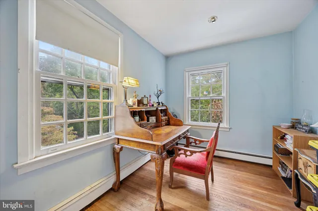 a room with furniture and windows