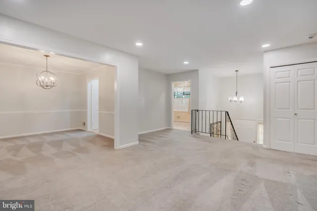 a view of an empty room