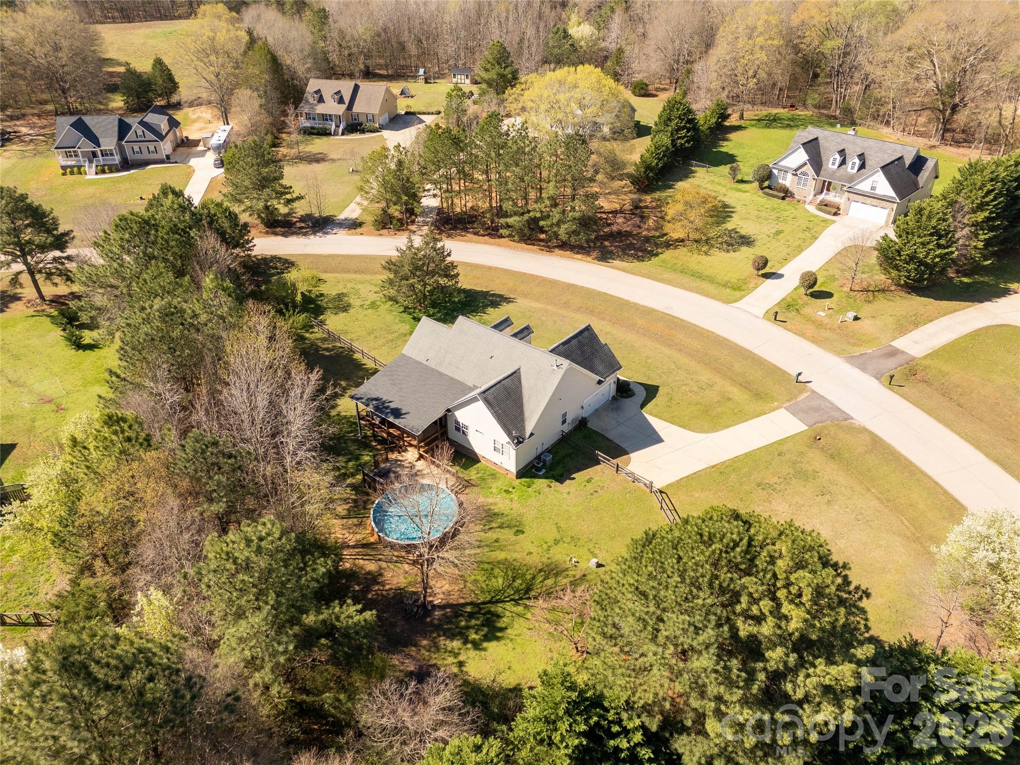 2341 Valley Meadows Drive York, SC 29745 - Photo 43 of 46 an aerial view of residential houses with outdoor space