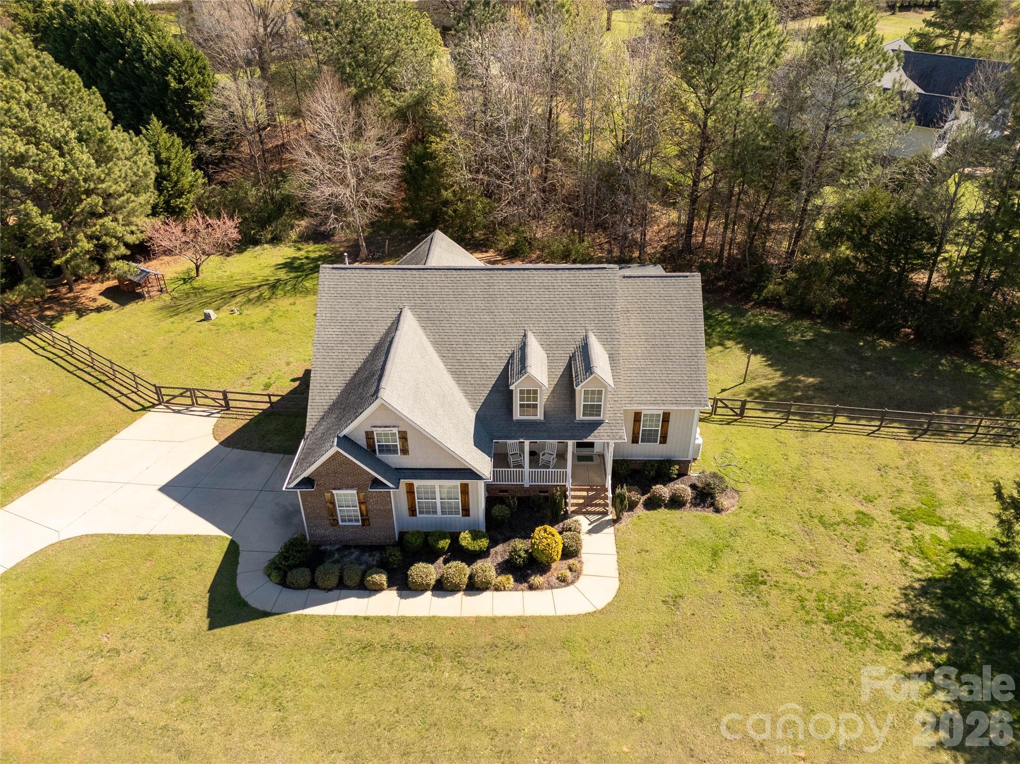 2341 Valley Meadows Drive York, SC 29745 - Photo 46 of 46 an aerial view of a house with swimming pool