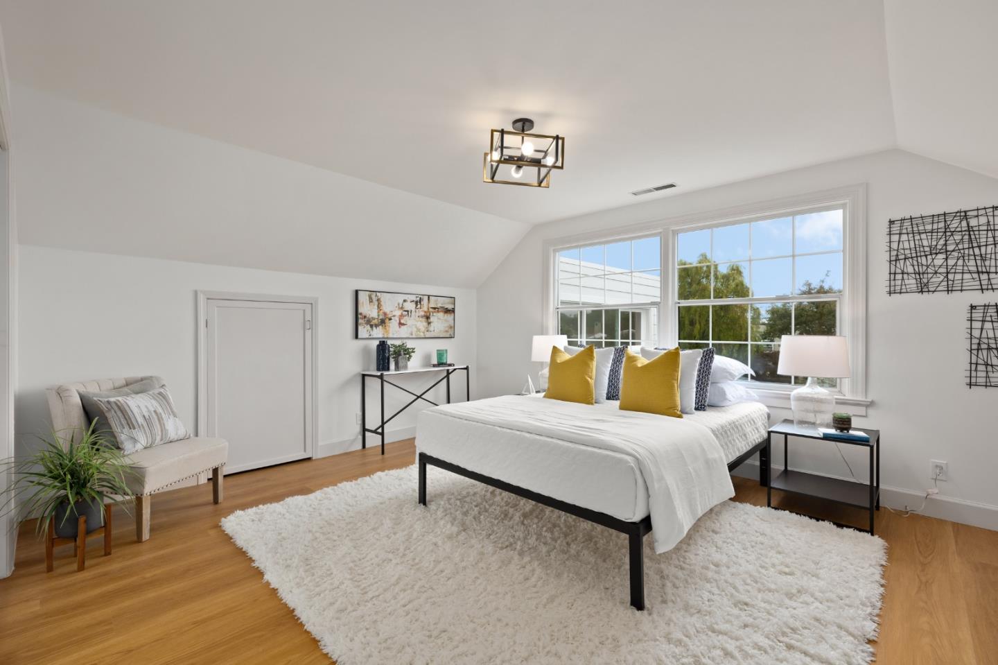 220 Channing Road Burlingame, CA 94010 - Photo 45 of 60 a bedroom with a bed window and table
