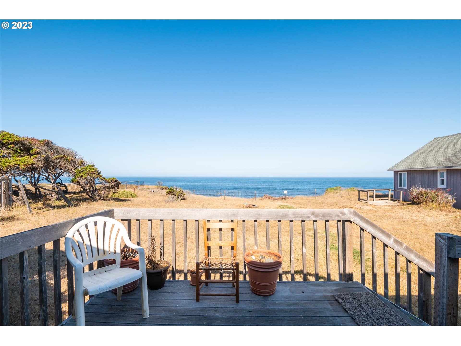 33032 Nesika Road Gold Beach, OR 97444 - Photo 14 of 35 a view of a balcony with an outdoor space