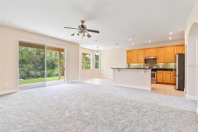 a view of a backyard with garden