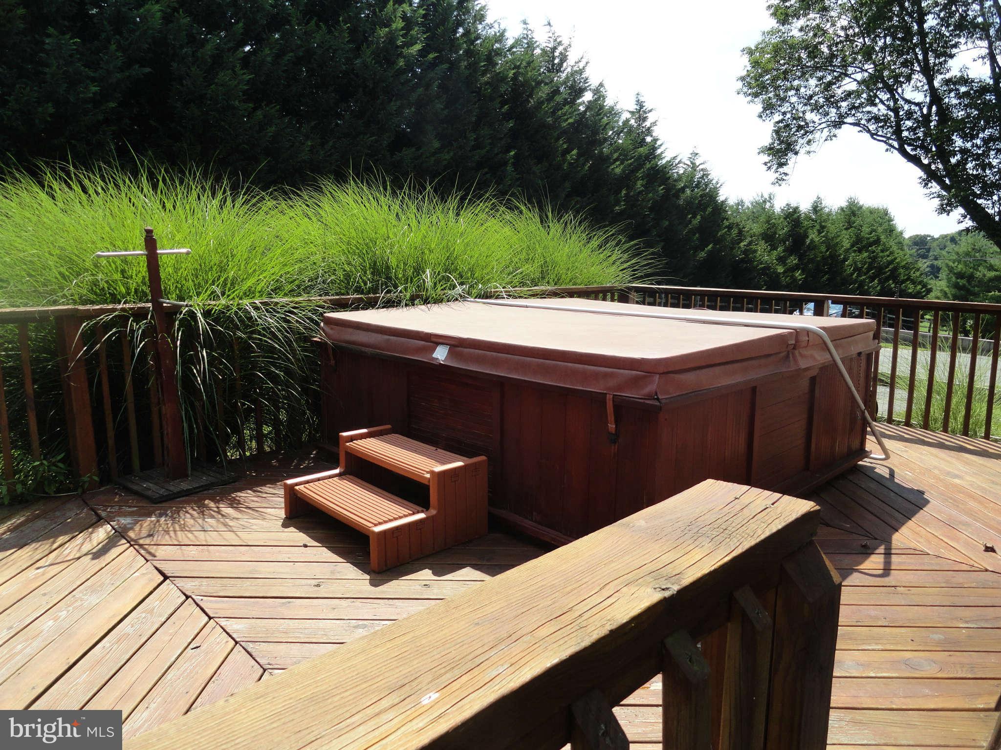 2241 Engle Road Fallston, MD 21047 - Photo 29 of 30 Two Tier Wood Deck with Hot Tub