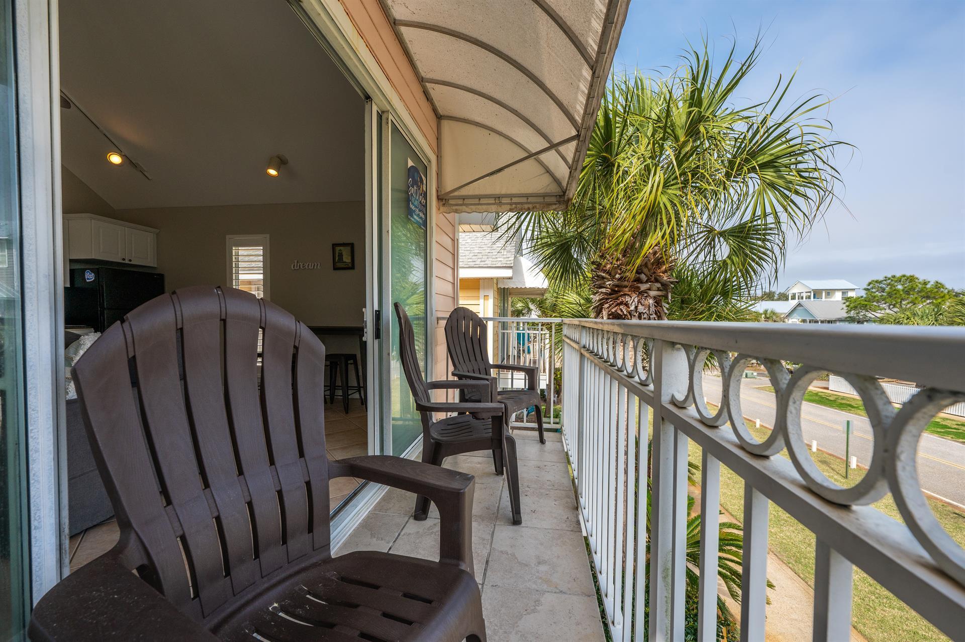 69 Crystal Beach Drive, Unit 8 Destin, FL 32541 - Photo 27 of 51 a view of balcony with furniture