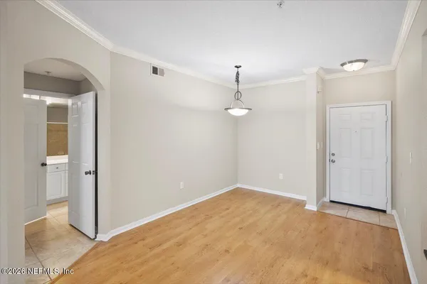 a view of an empty room