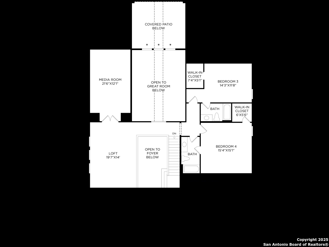 5756 Tug Point New Braunfels, TX 78130 - Photo 3 of 4 a picture of floor with a black and white wall