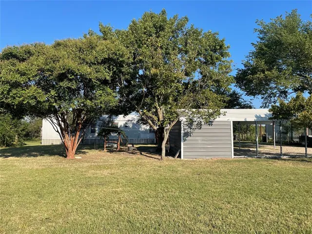 a view of outdoor space with garden