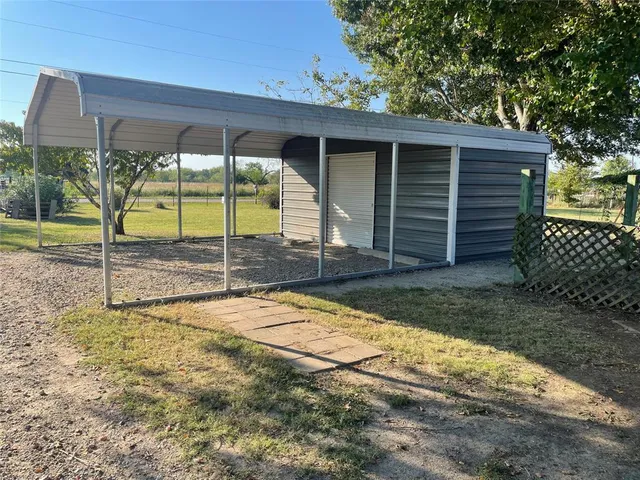 a backyard of a house