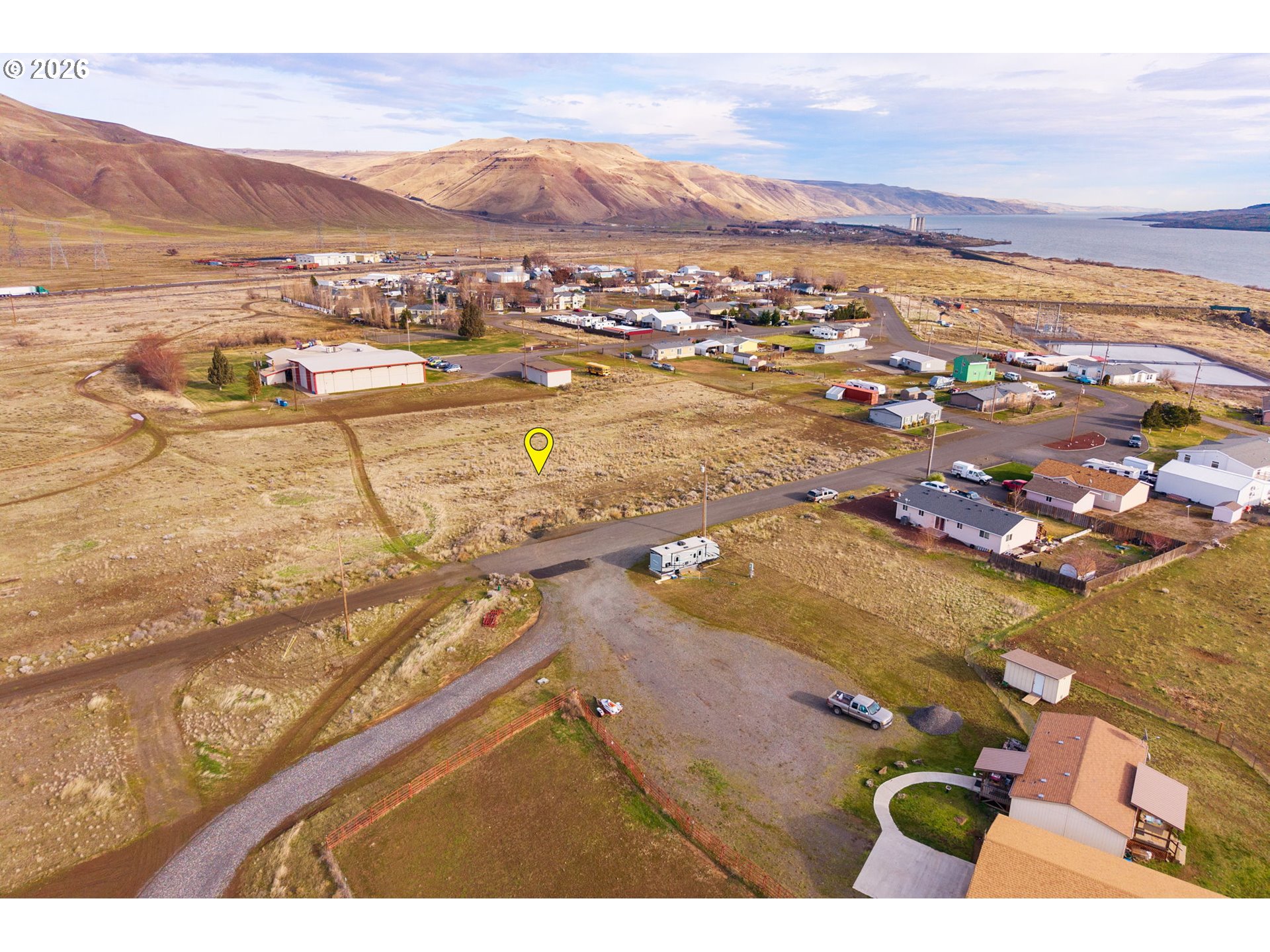 a view of city and ocean