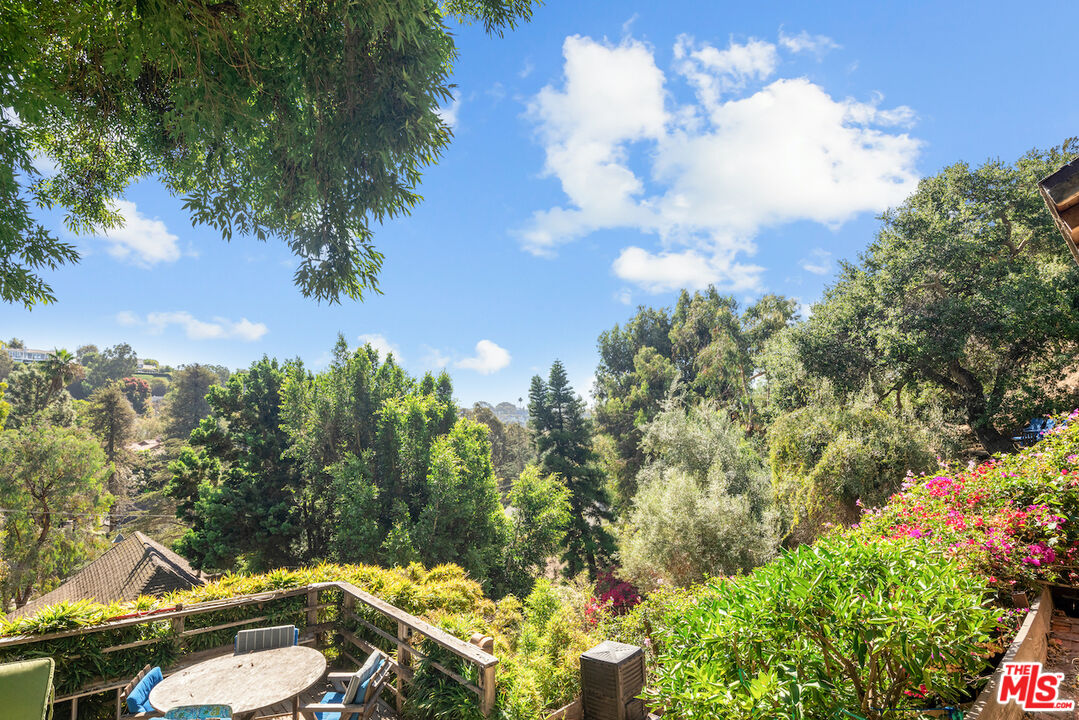 537 West Rustic Road Santa Monica, CA 90402 - Photo 13 of 22 a view of a backyard with plants and a garden