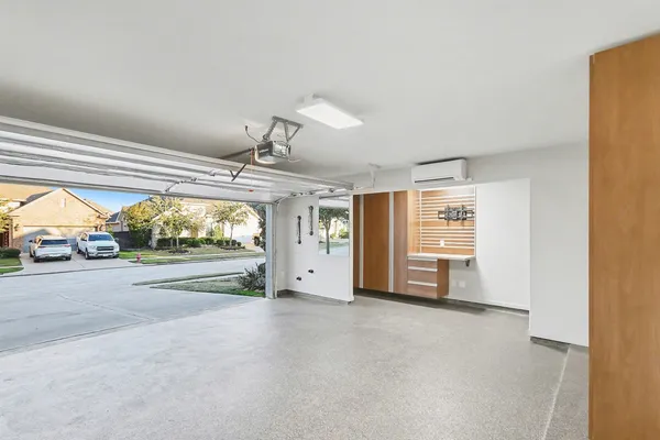 a view of a livingroom with furniture and windows
