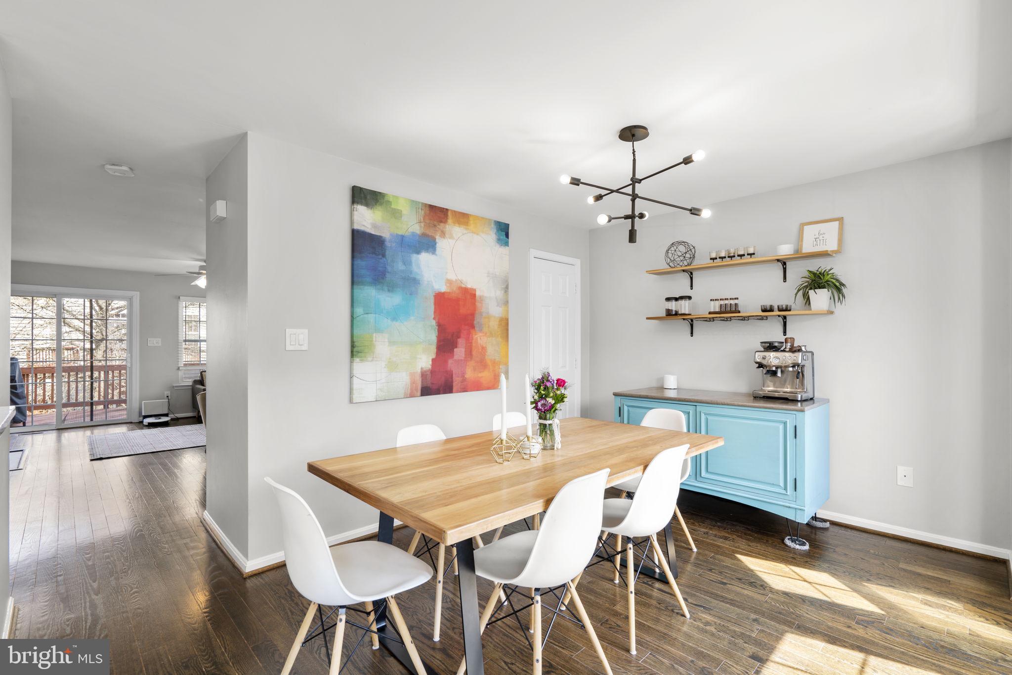20250 Brookview Square Ashburn, VA 20147 - Photo 12 of 45 a view of a dining room with furniture and wooden floor