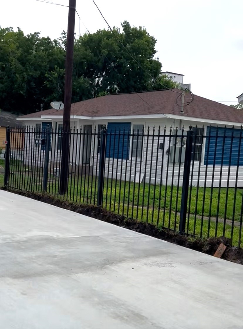 a view of street from a balcony