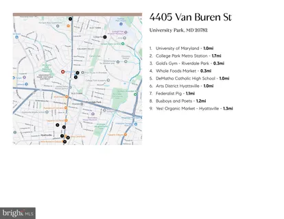 $975,000 | 4405 Van Buren Street, University Park, MD 20782