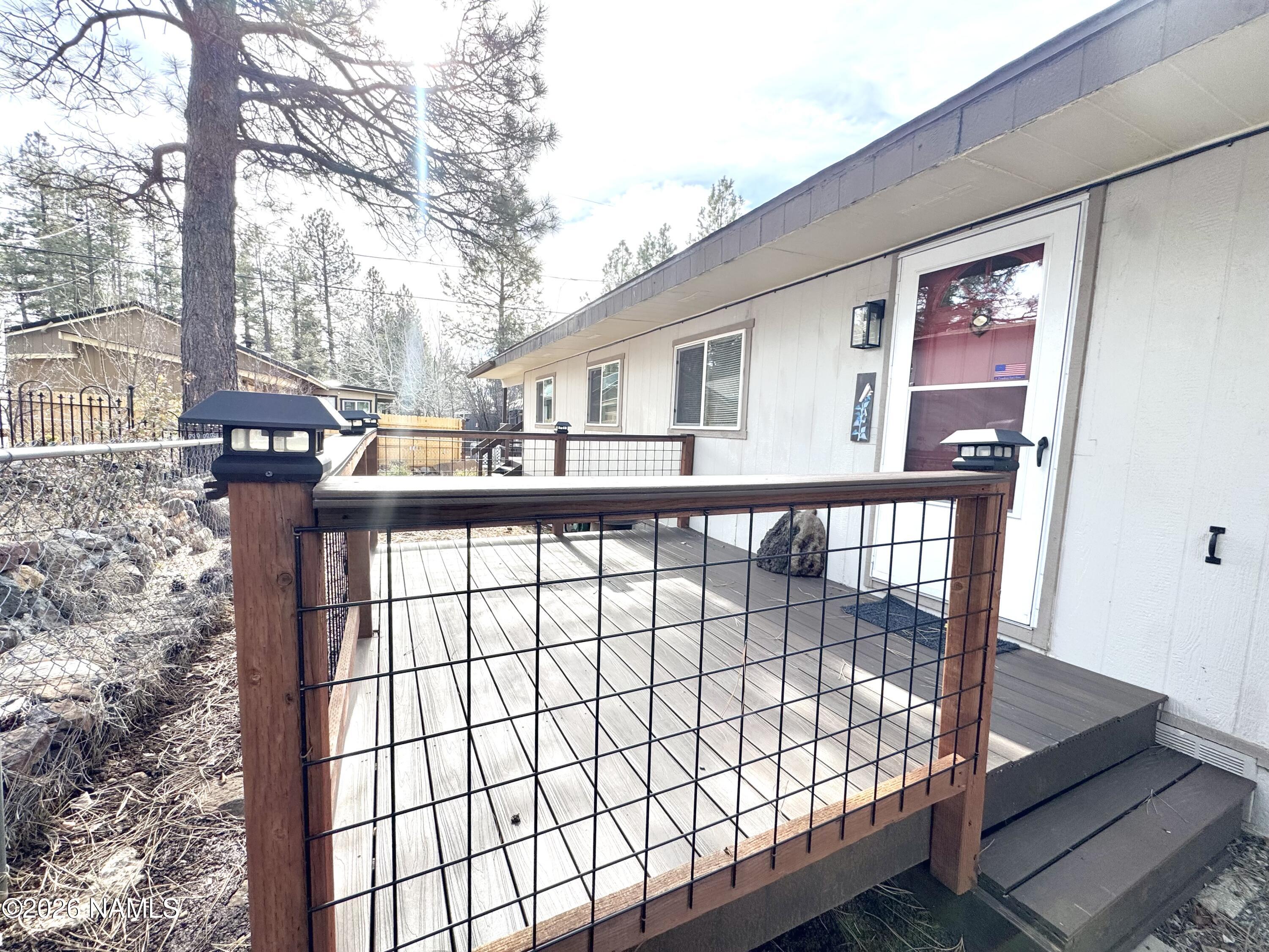 a view of a roof deck