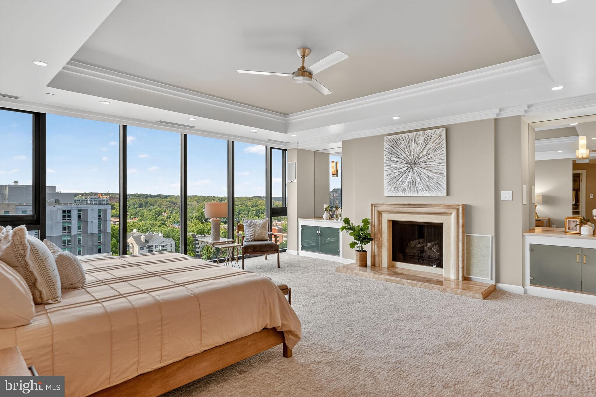 Spacious retreat with stunning skyline views.