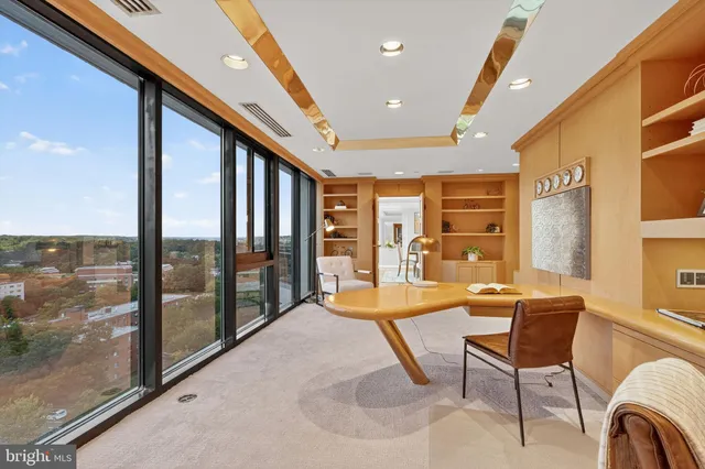 a very nice looking room with a large window