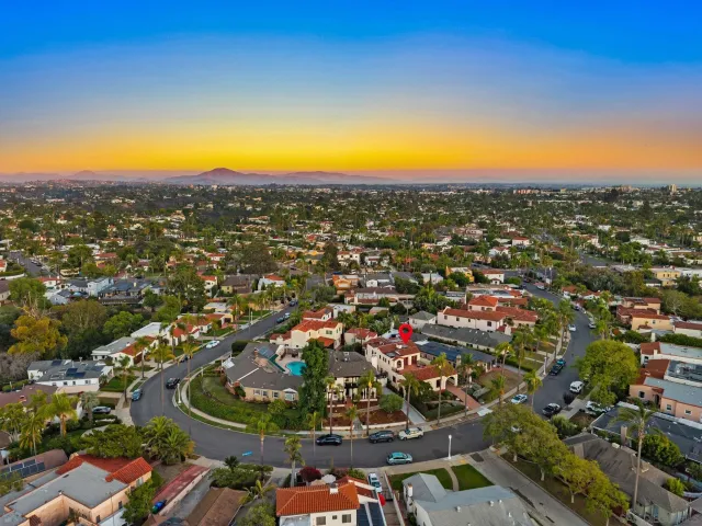 aerial view of a large building