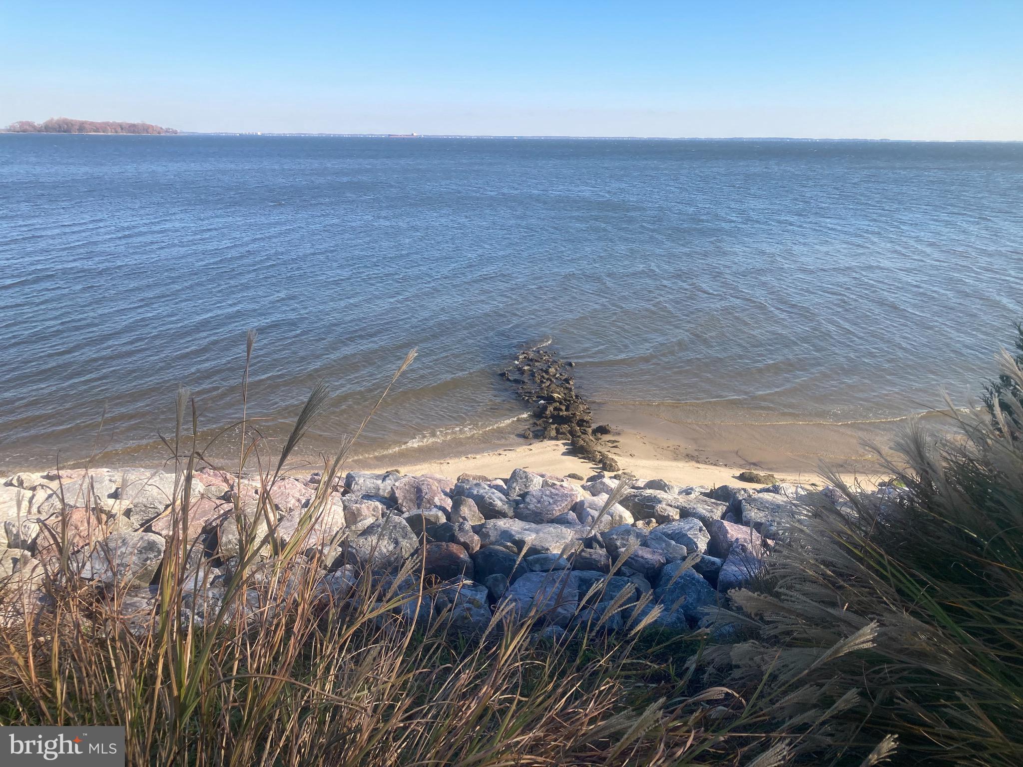 3911 Bayside Drive Edgewater, MD 21037 - Photo 19 of 28 Stone groin at southern property line extended