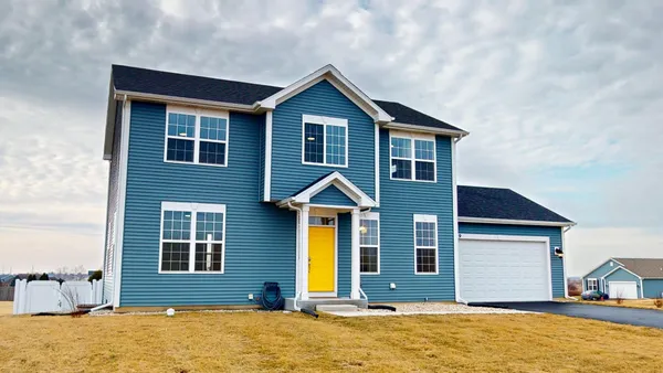 a front view of a house