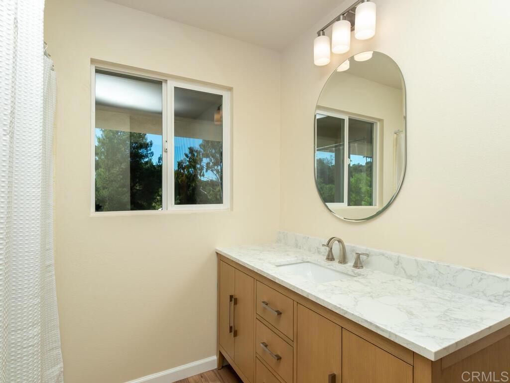 2844 Live Oak Park Road Fallbrook, CA 92028 - Photo 42 of 65 a bathroom with a sink and a mirror