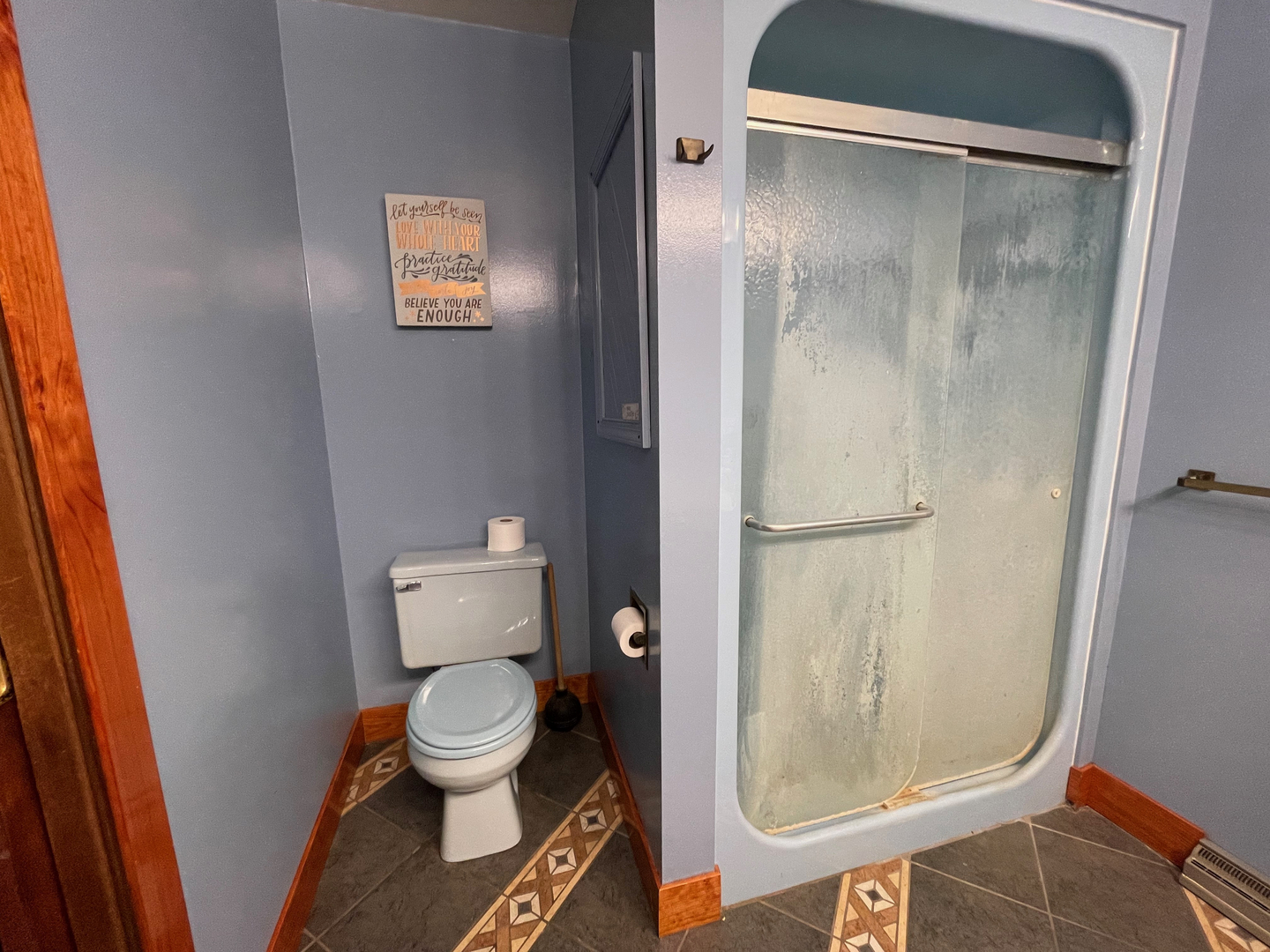 1733 Plock Road Dixon, IL 61021 - Photo 23 of 23 a bathroom with a toilet and a shower
