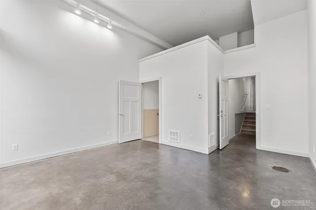 a view of an empty room