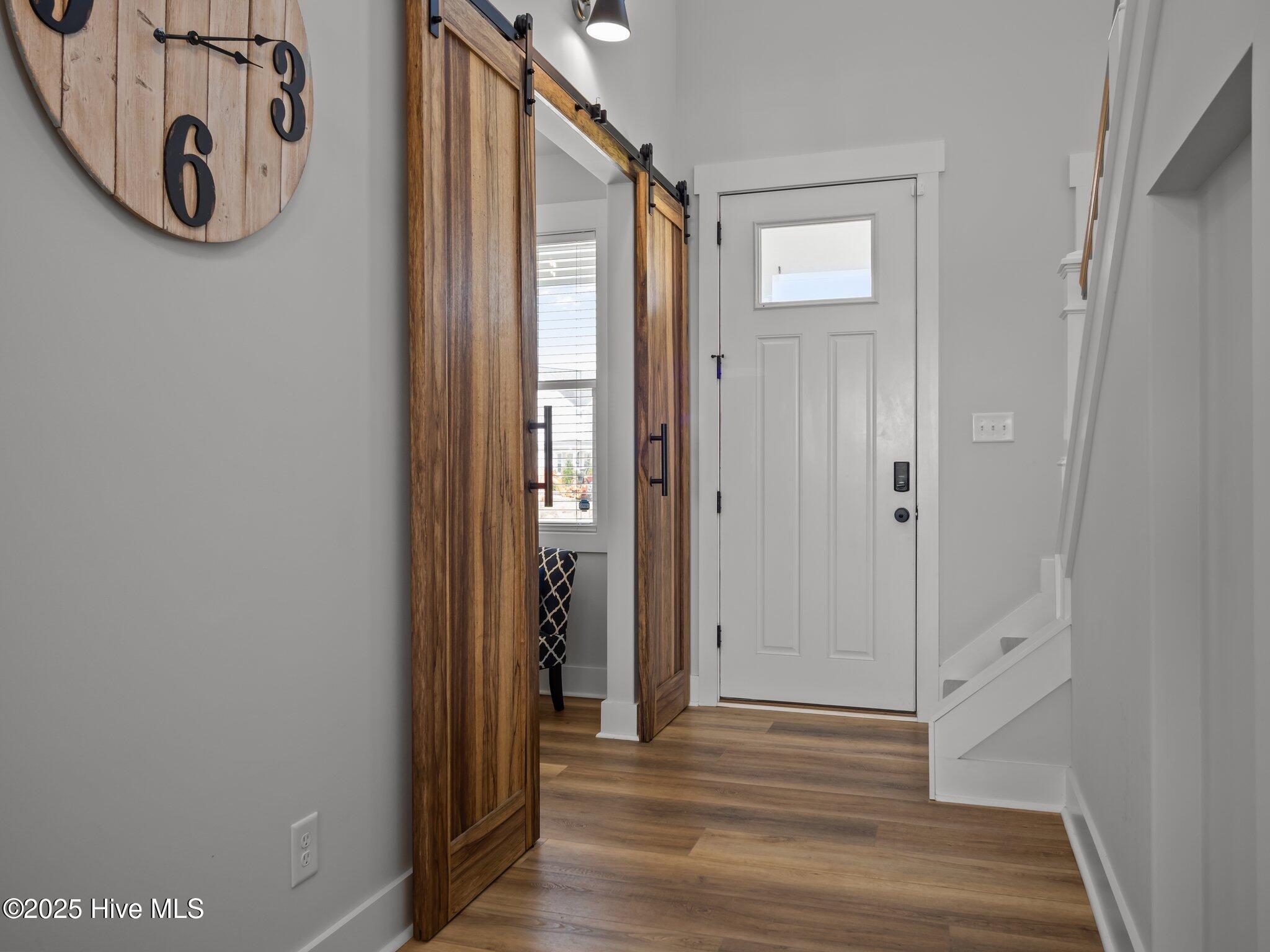208 Coastline Circle Cedar Point, NC 28584 - Photo 12 of 66 Entry- office with barn doors