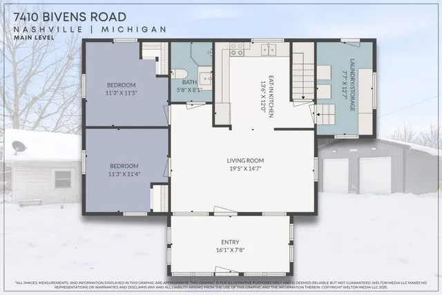 $199,900 | 7410 Bivens Road, Nashville, MI 49073