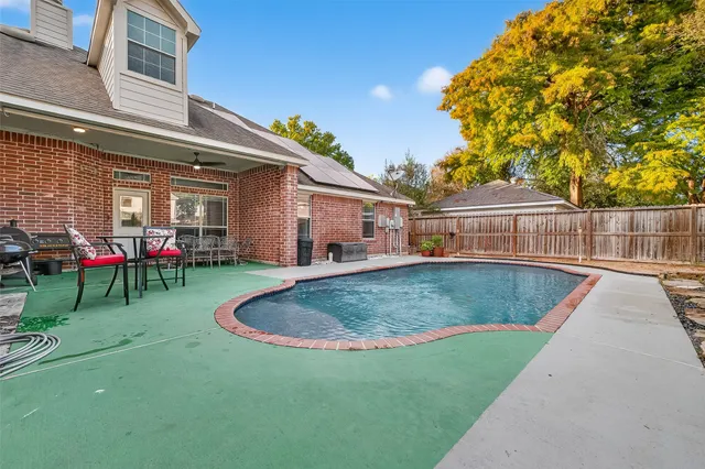 a view of outdoor space yard deck patio and fire pit