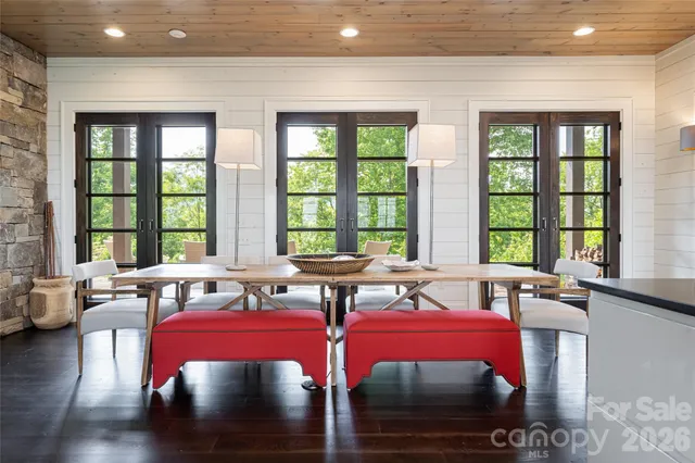 a room with furniture and a window