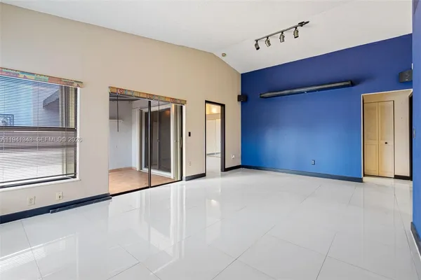 a view of an empty room