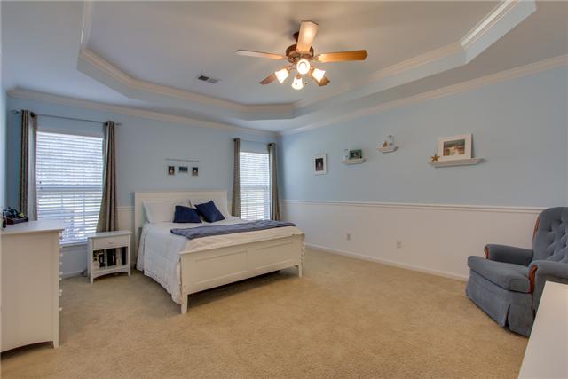 3003 Hope Circle Spring Hill, TN 37174 - Photo 10 of 20 Large 17x15 master bedroom with BIG WALK IN CLOSET and TREY ceiling with CEILING FAN.