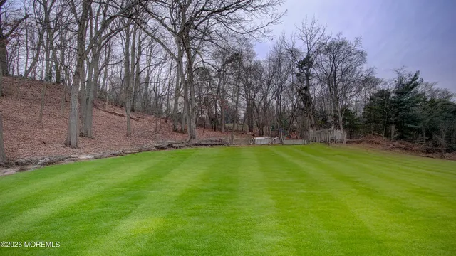a view of a back yard of the house