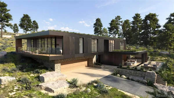 a view of a lake with a mountain
