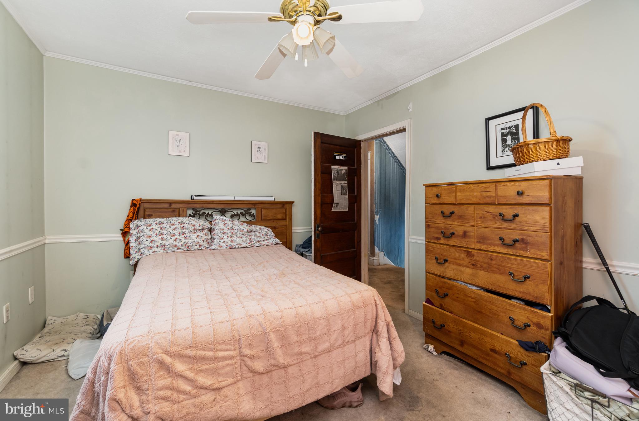 162 Swatara Road Shenandoah, PA 17976 - Photo 16 of 37 a bedroom with a bed and a cabinets