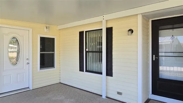 a view of an entryway door