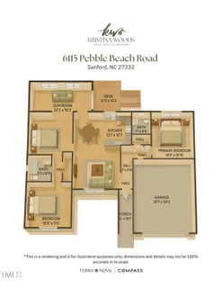 $325,000 | 6115 Pebble Beach, Sanford, NC 27332