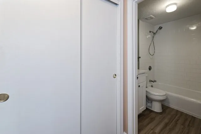 a view of a wooden fence