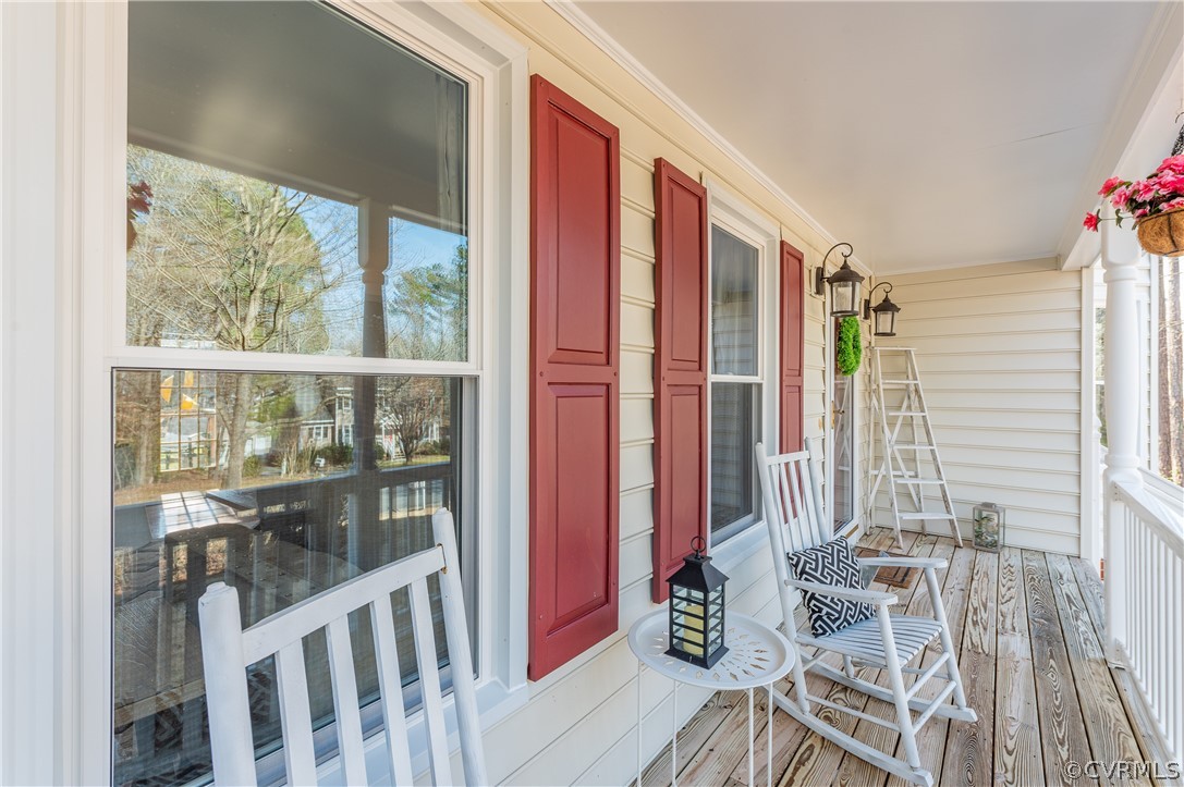 7607 Genuine Risk Lane Midlothian, VA 23112 - Photo 5 of 48 a view of a balcony with chairs