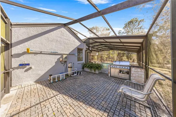 a house view with a garden space