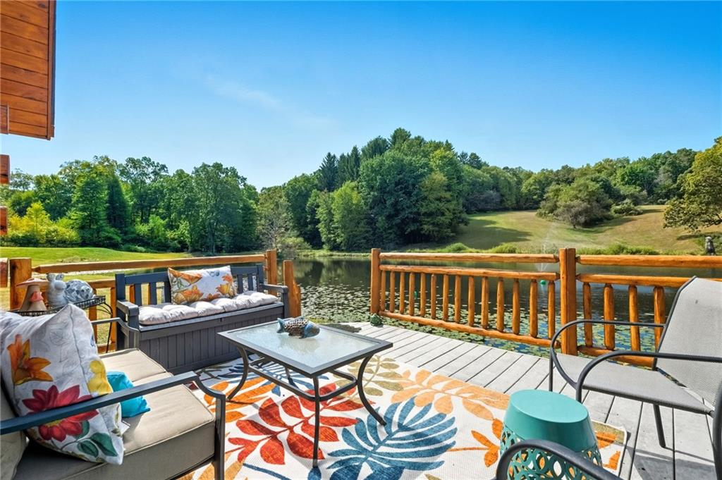 128 Courson Lane Emlenton, PA 16373 - Photo 41 of 50 a view of a chairs and table on the roof deck