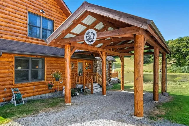 a view of a house with a outdoor space